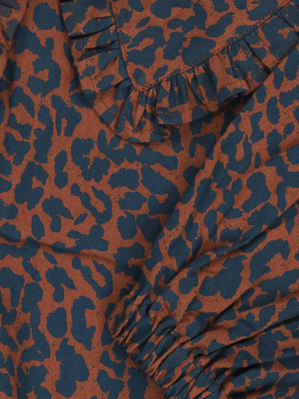 Tumble 'n Dry korte a-lijn jurk met panterprint donkerbruin, foto 7