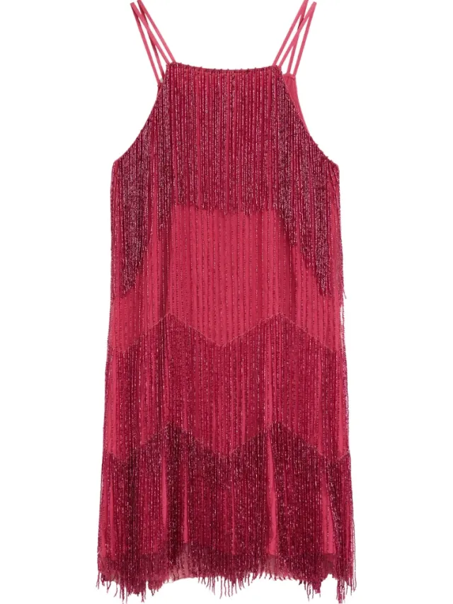 Ted Baker Diveria Roze Minijurk Met Kwastjes, foto 2