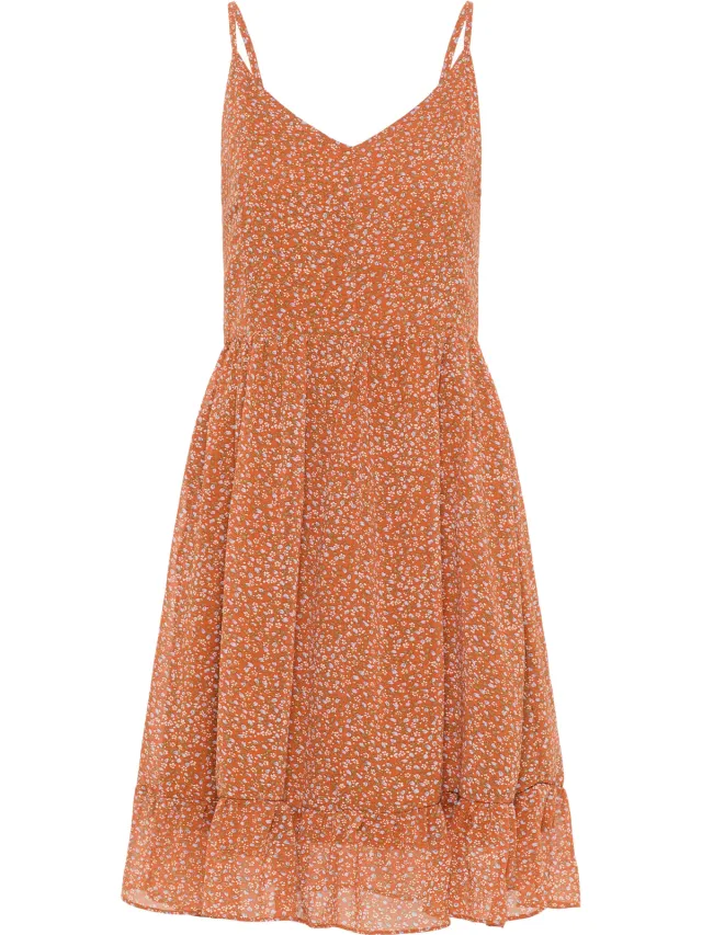 DREIMASTER Jurk Dames Oranje Veelkleurig, foto 2
