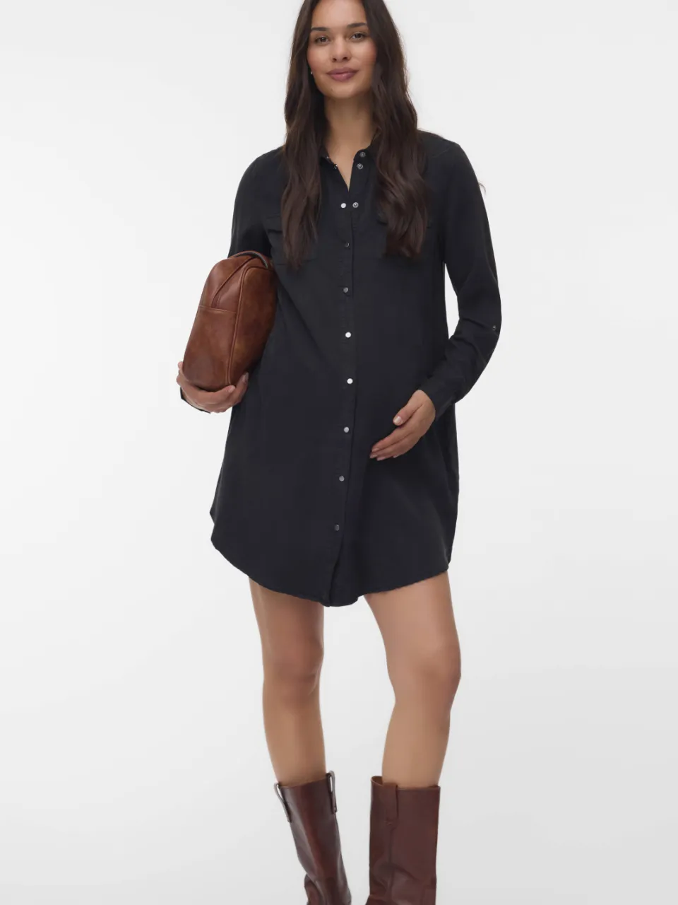 Vero Moda Maternity zwangerschapsjurk zwart, foto 3