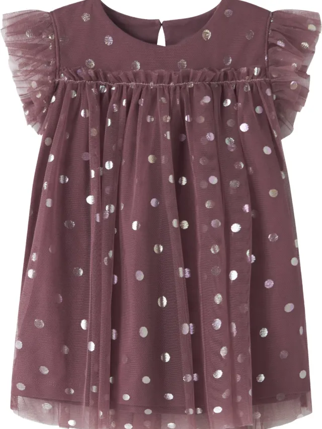 GUPPY GBFRENA SS TULLE DRESS Meisjes Jurk Crushed Berry
