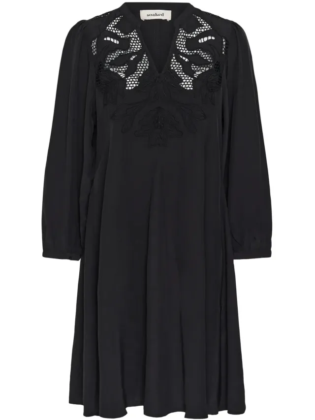 SOAKED IN LUXURY Damesjurk met lange mouwen Soaked in Luxury Sllantana zwart
