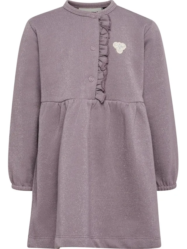 Hummel Hmlmini Reg Glitter Dress GRAY RIDGE