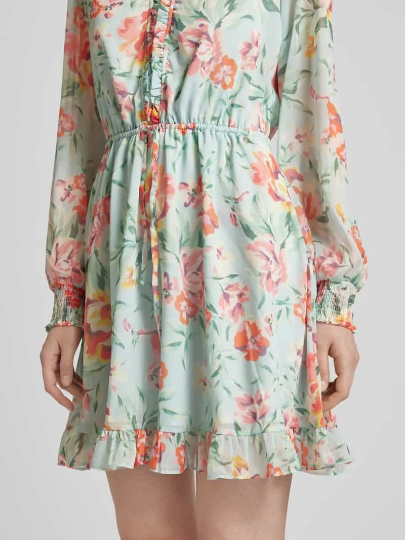 Guess Minirok met bloemenprint, model 'VANESSA' mintgroen, foto 5