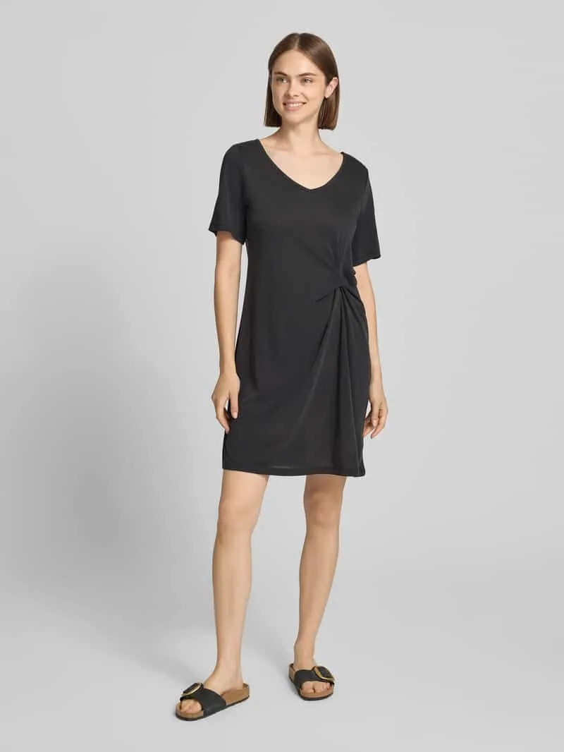 Pieces regular fit vrijetijdsjurk van viscosemix model 'ANORA' zwart, foto 4
