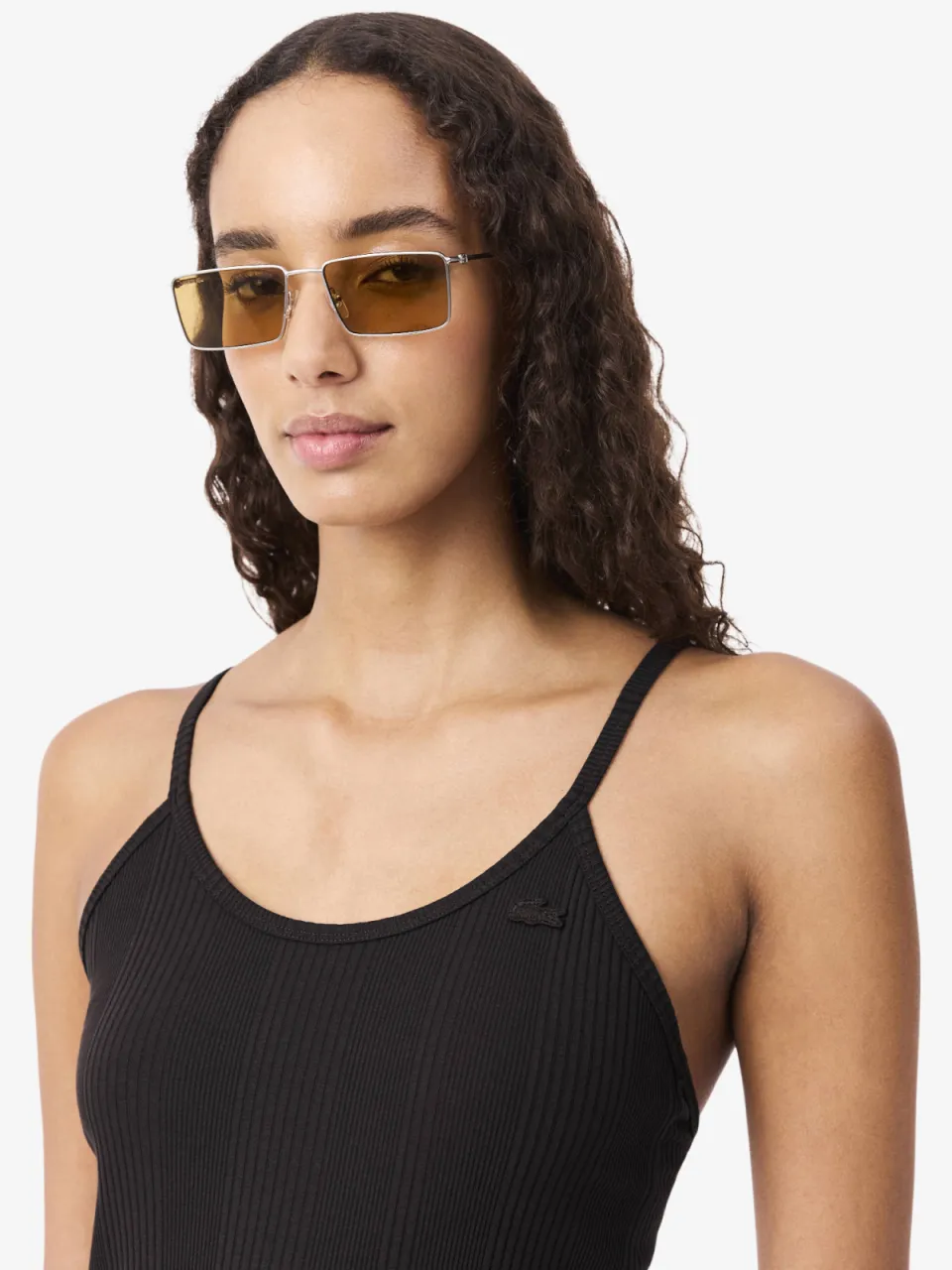 Lacoste midi jurk zwart, foto 2