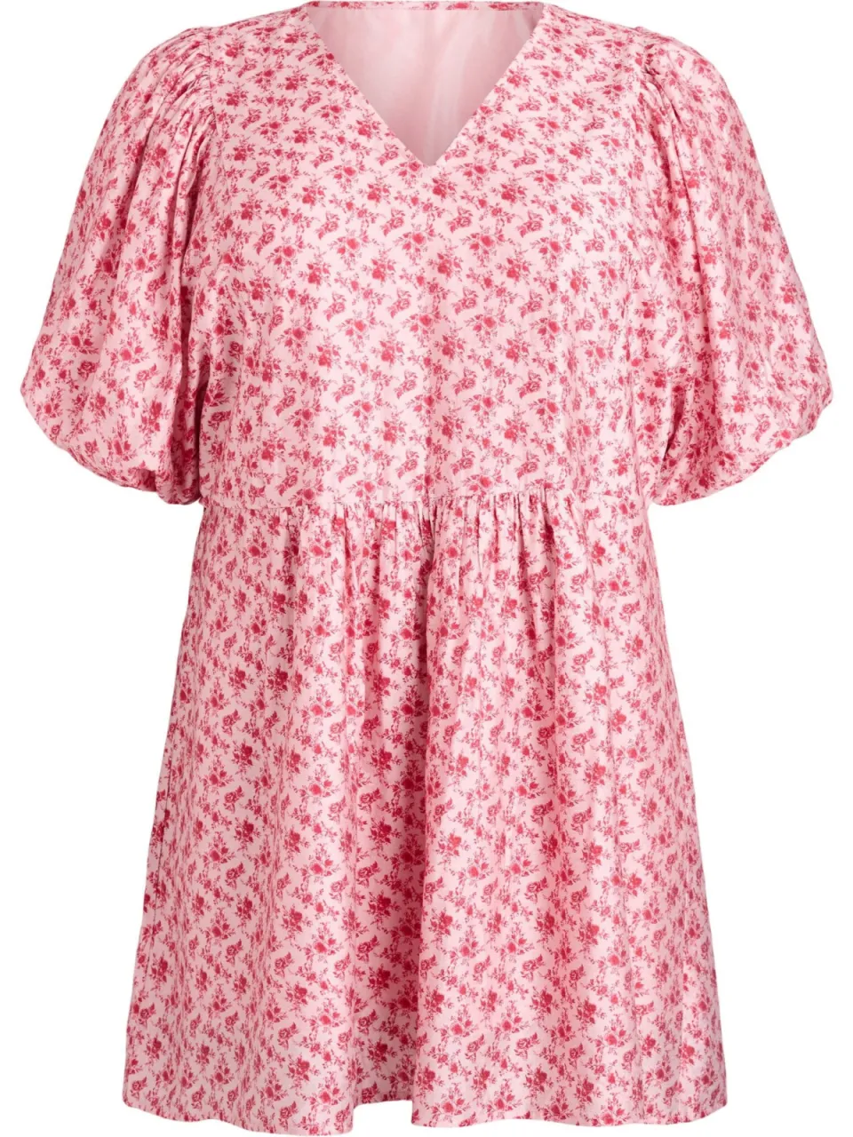 Zizzi gebloemde zomerjurk roze, foto 2