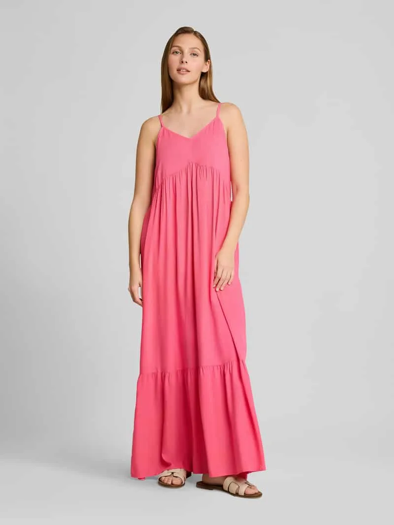 Tom Tailor Vrijetijdsjurk van pure viscose met spaghettibandjes Roze