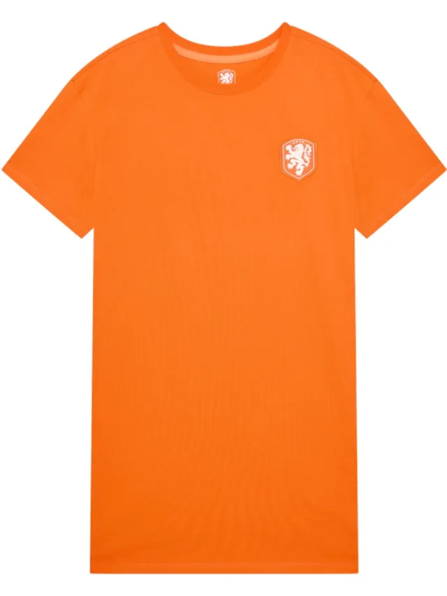 KNVB Nederlands Elftal T-Shirtjurk Dames - Oranje - Jurk - KNVB - Voetbal - Officiële Merchandise - Fankleding