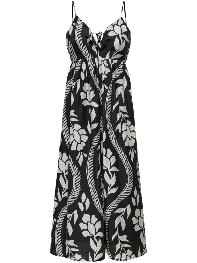Only Jurk ONLCATJA Lange jurk Black