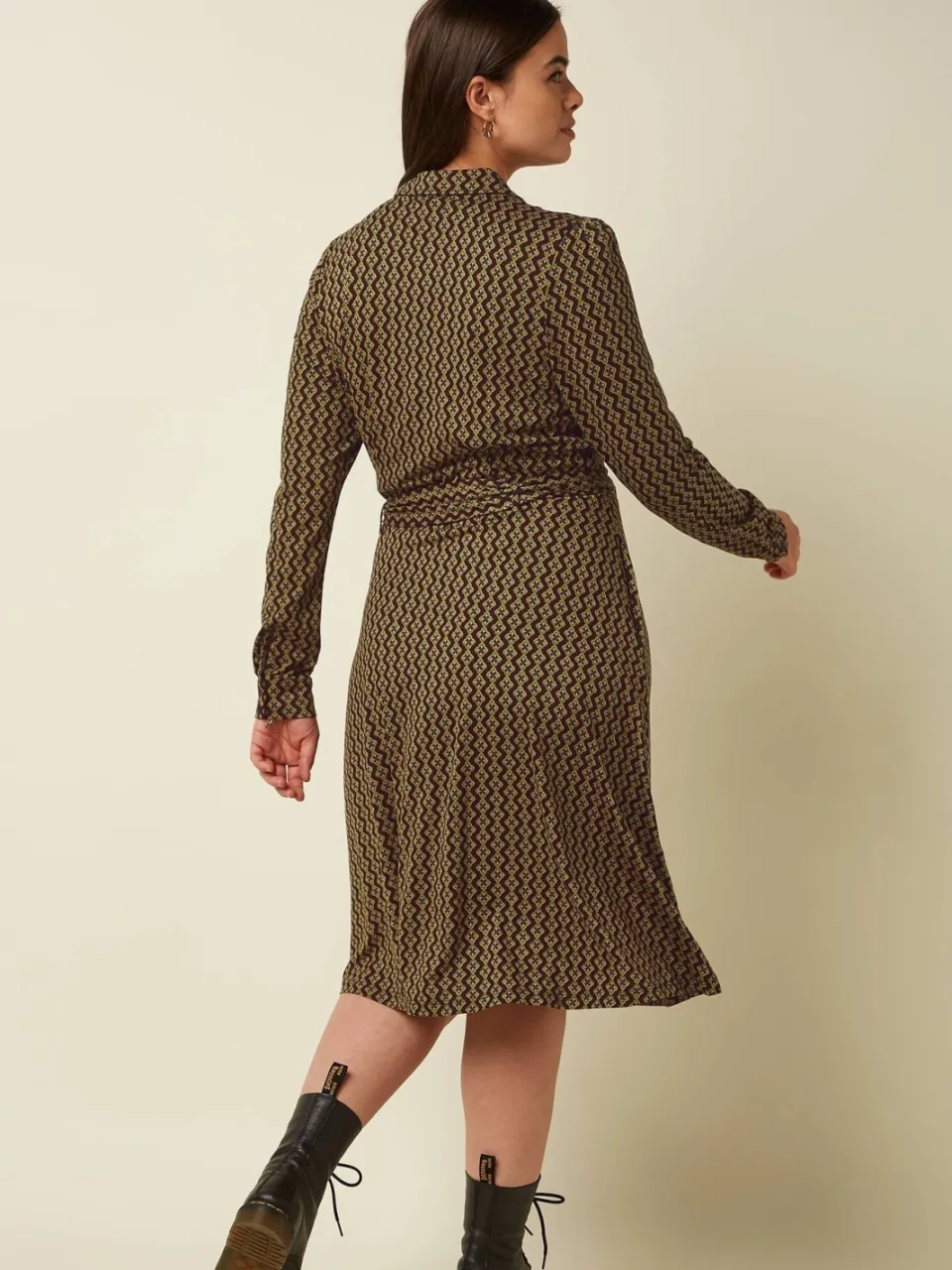King Louie midi jurk met print - zwart, foto 3