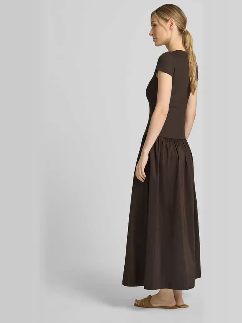 NEO NOIR Maxi-jurk in 2-in-1-look model 'Tuscany' middenbruin, foto 4