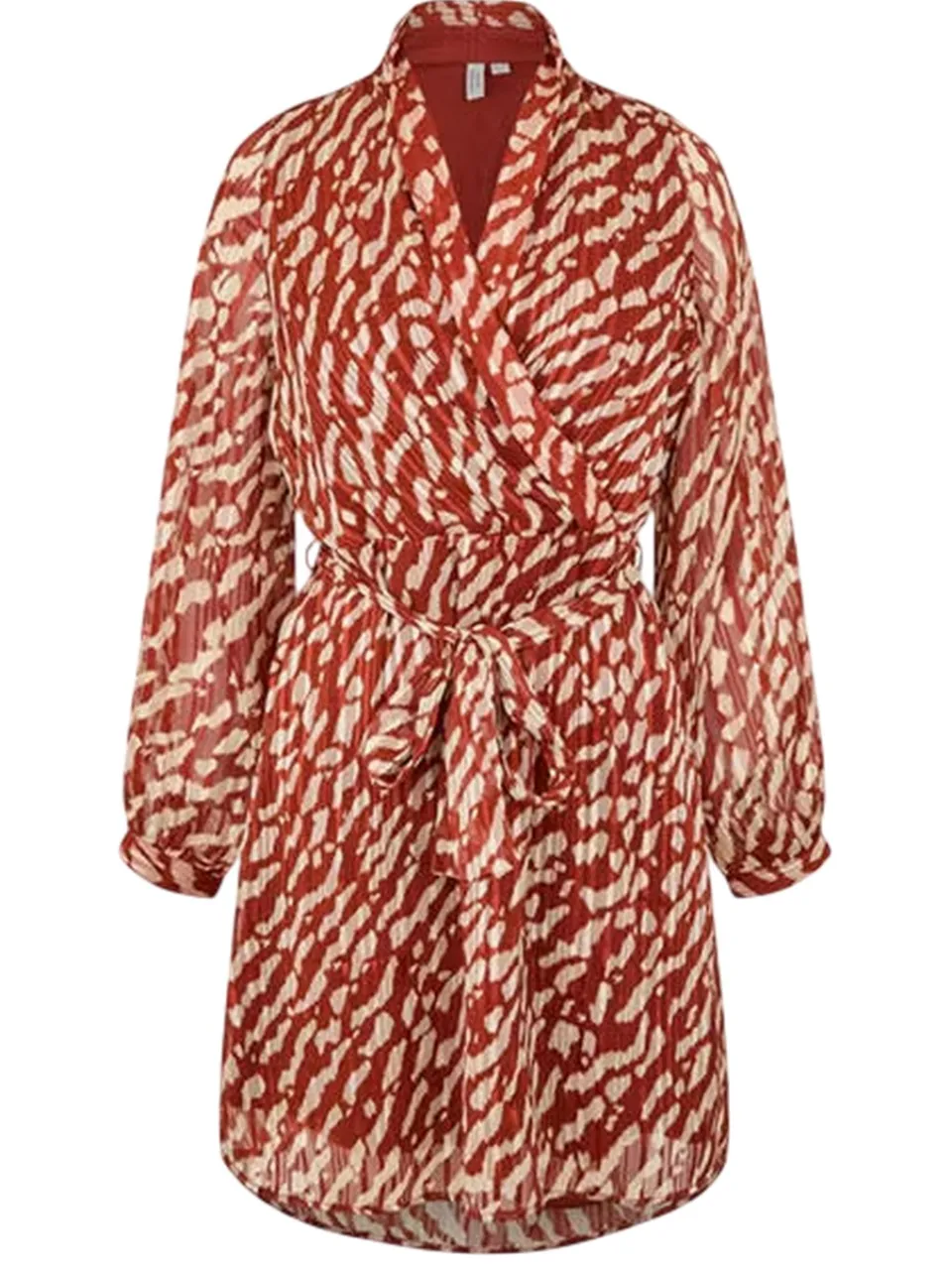Vero Moda Rie-wikkeljurk met V-hals voor dames (Baksteen) koraal, foto 2