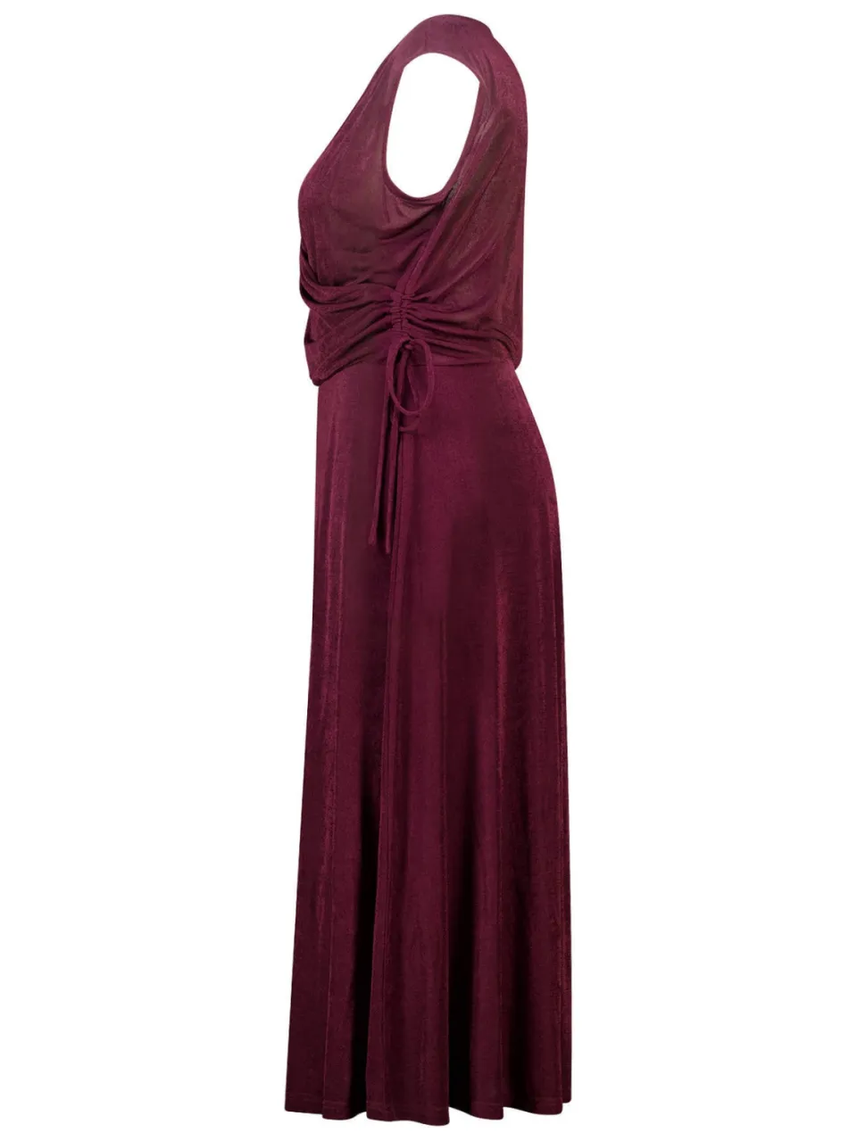 MS Mode midi jurk Plus Size - donkerrood, foto 2