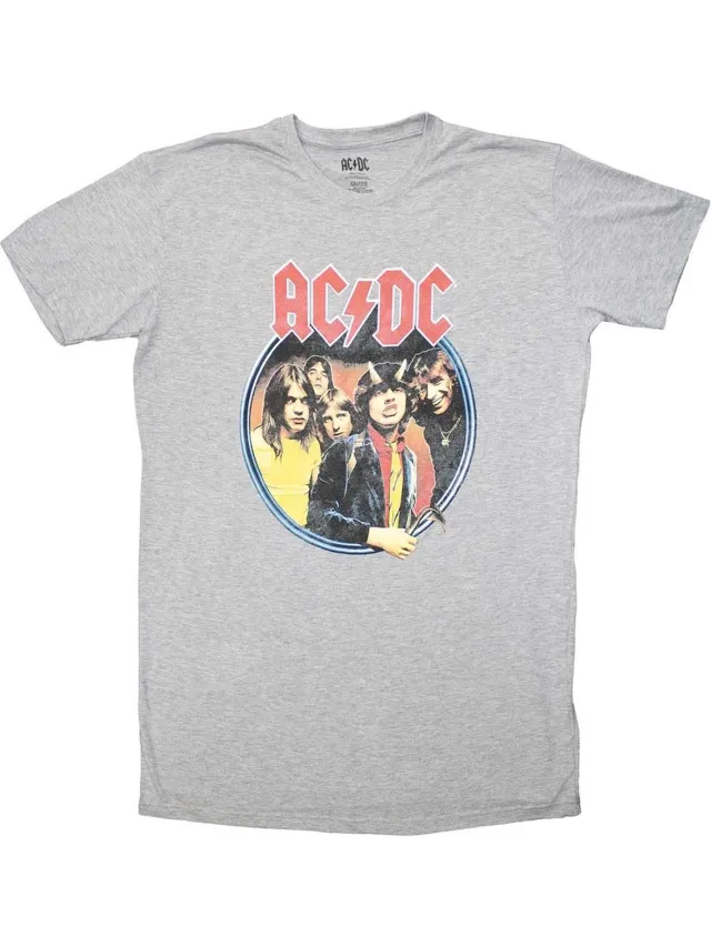 AC/DC Highway To Hell Circle Korte jurk - L - Grijs