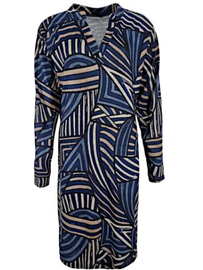 FOS Amsterdam Jurk andrien escher navy Veelkleurig