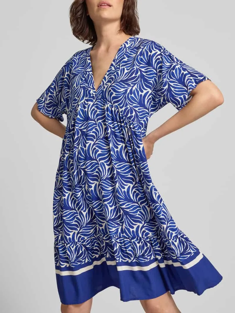 ZABAIONE Knie-lange jurk van viscose model 'Me44la' blauw, foto 4