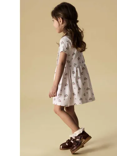 Lil' Atelier MINI korte jurk ecru roze, foto 3
