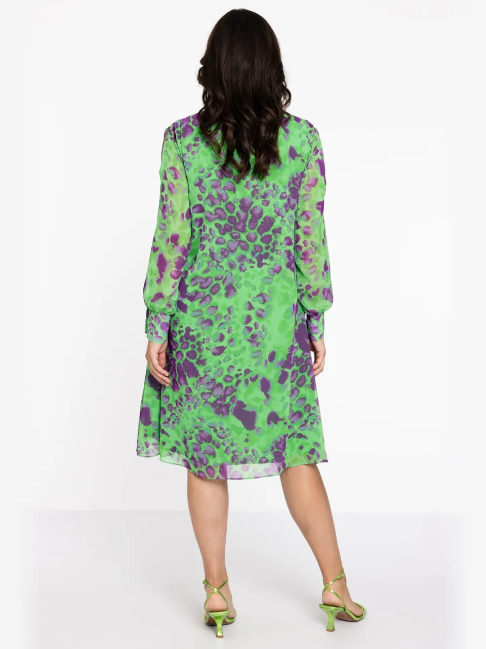 Yoek Jurk a-lijn FIERCE | Groen, foto 2