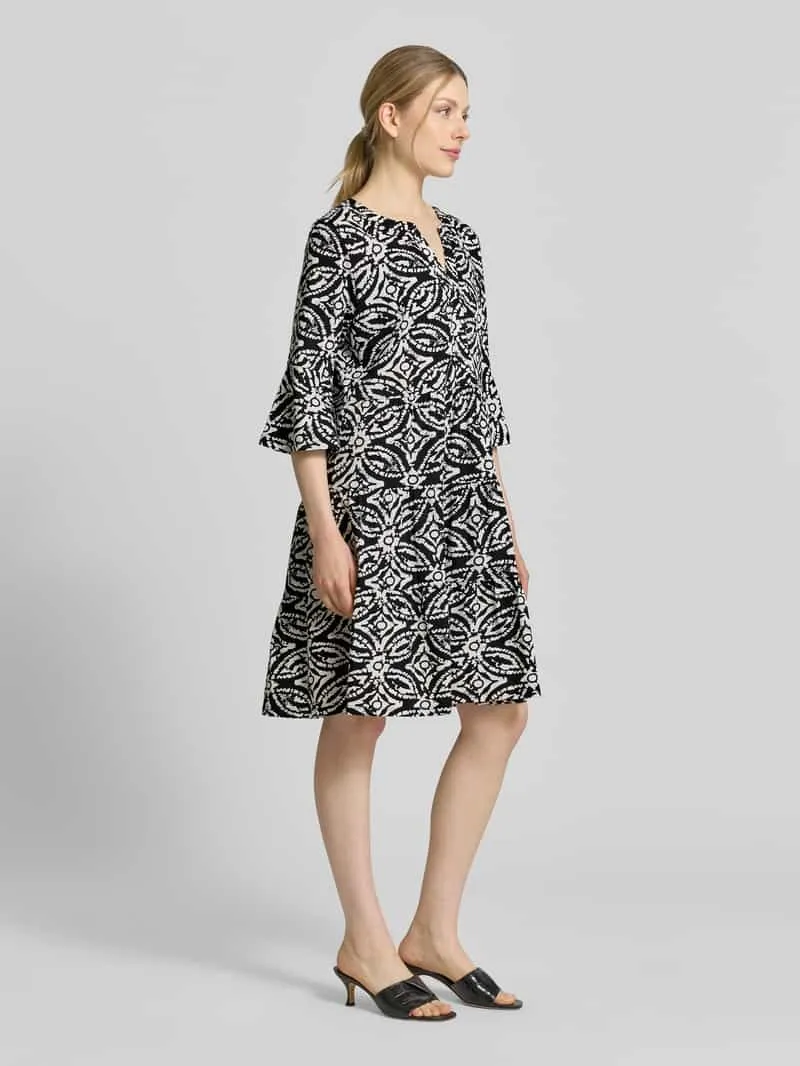 Christian Berg Woman Selection mini-jurk met tuniekhals zwart, foto 3