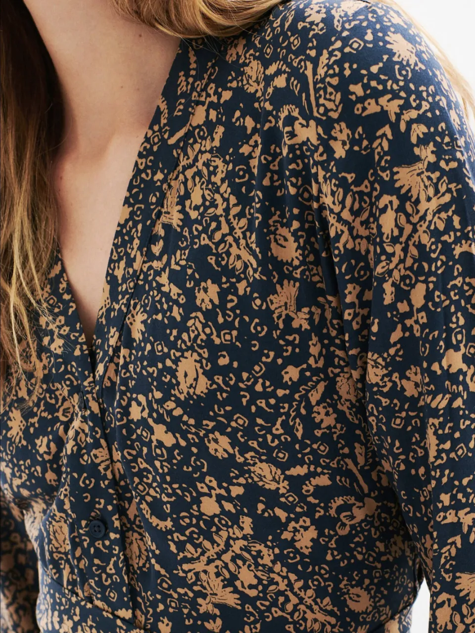 Caroll midi jurk met print - zwart, foto 3