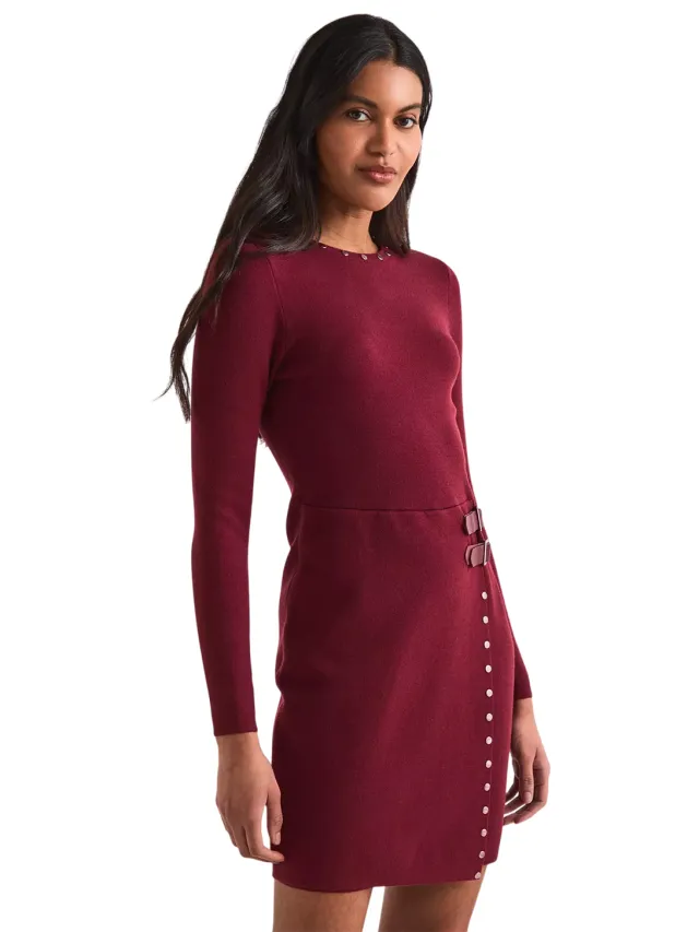 Never Fully Dressed Sammie Shift-jurk voor dames (Bourgondië) Bordeauxrood