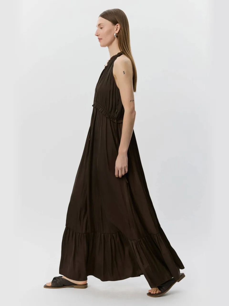 Sofie Schnoor maxi jurk bruin, foto 2