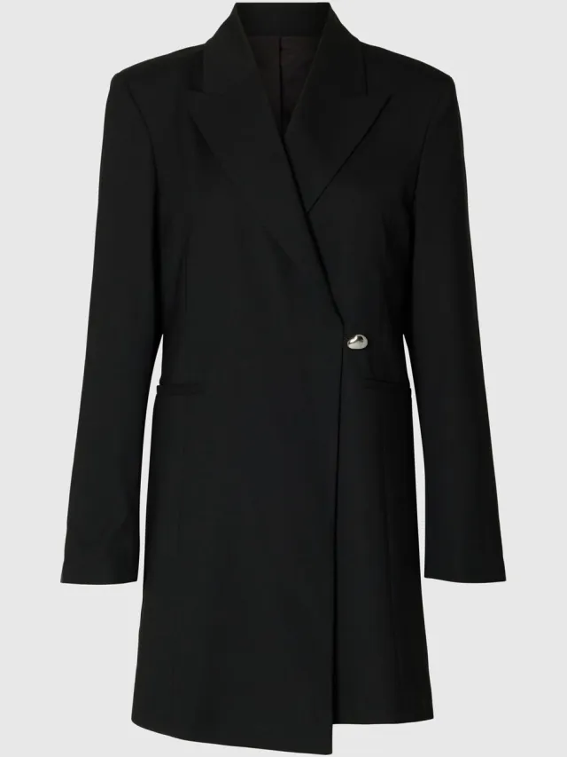 Selected Blazerjurk Met structuur Black
