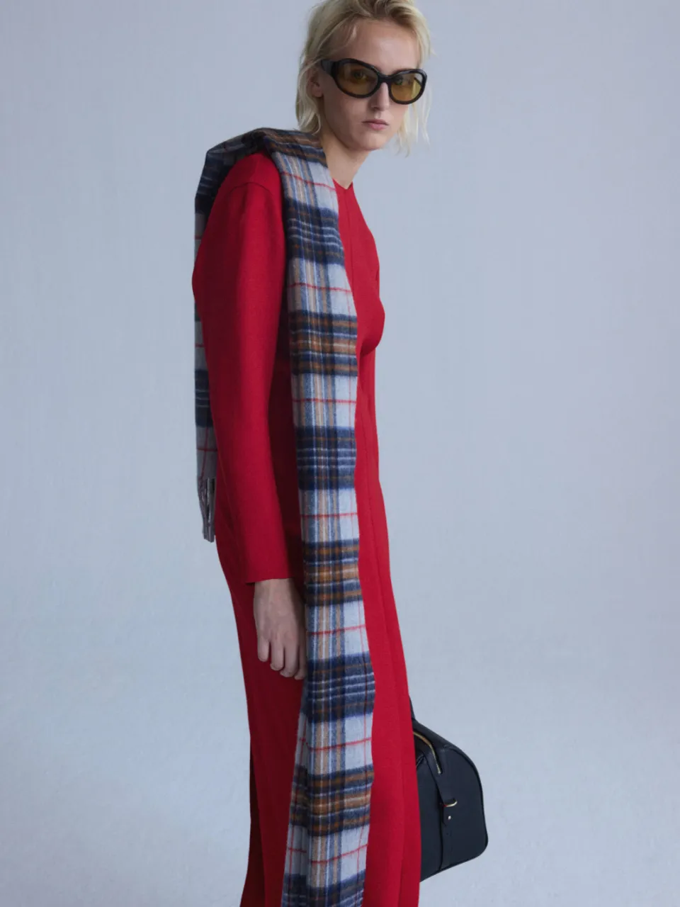 Mango midi jurk - rood, foto 6