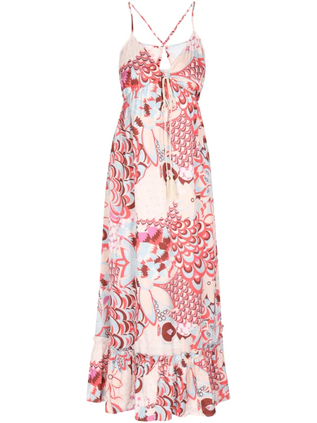 IZIA Jurk Dames Rood Veelkleurig, foto 2
