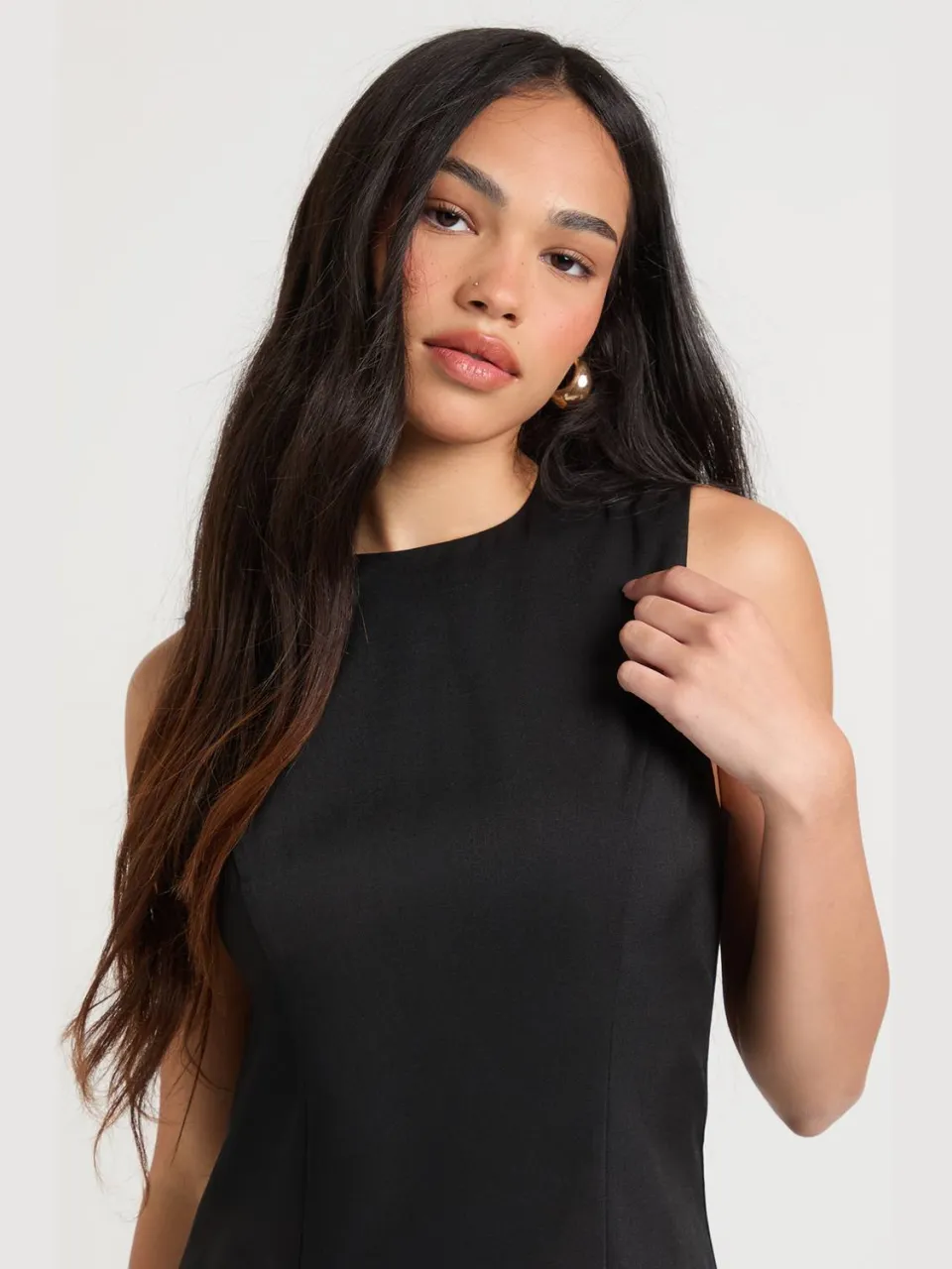 boohoo Dames Kanten Rok Getailleerde Mini Jurk zwart, foto 4