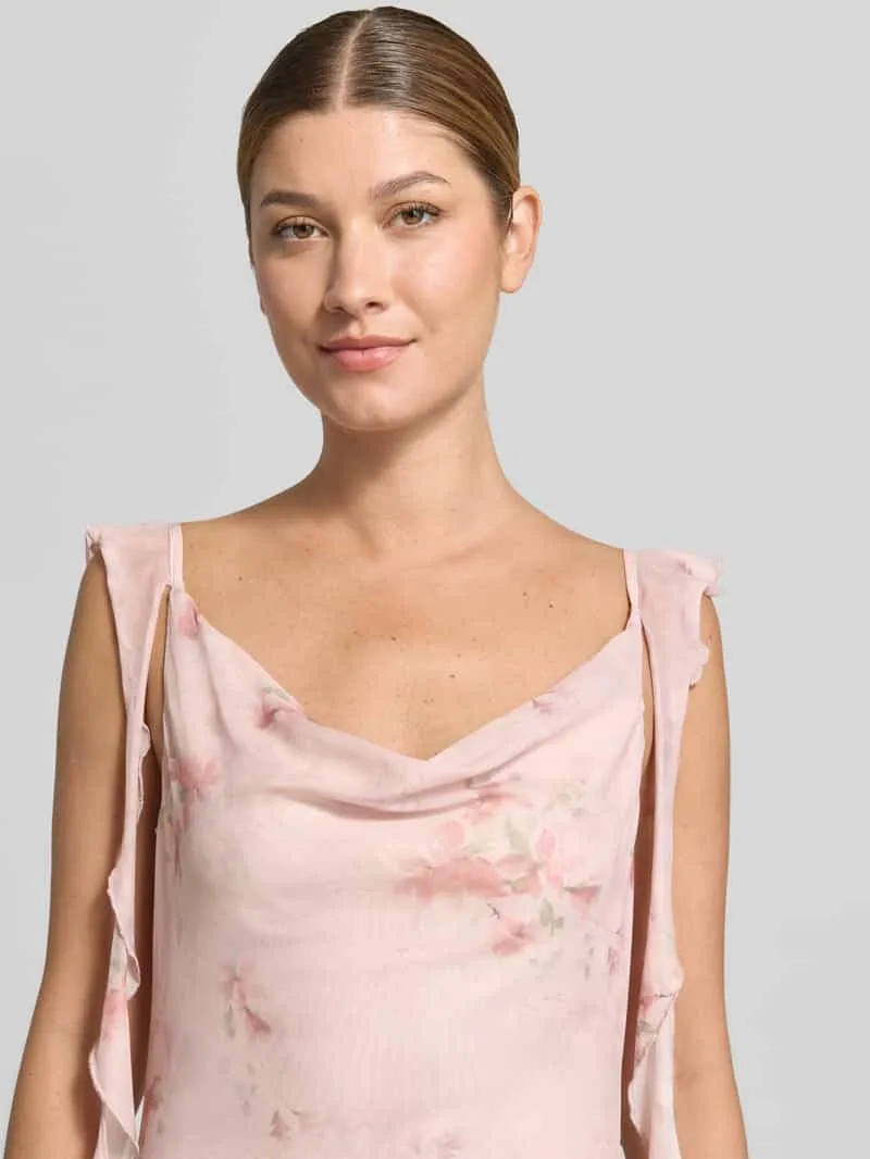 NEO NOIR Maxi-jurk van mesh model 'Adelle' roze, foto 5