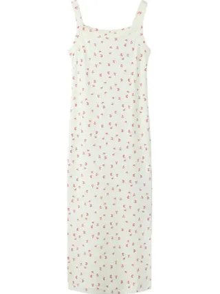 NAME IT maxi jurk ecru fuchsia Ecru/fuchsia