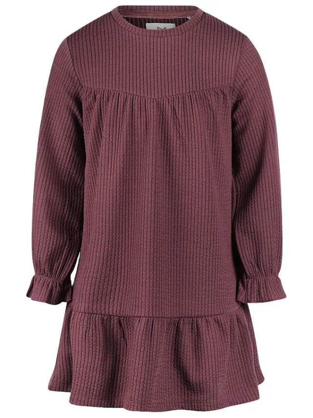 Koko Noko midi jurk bordeauxrood, foto 2