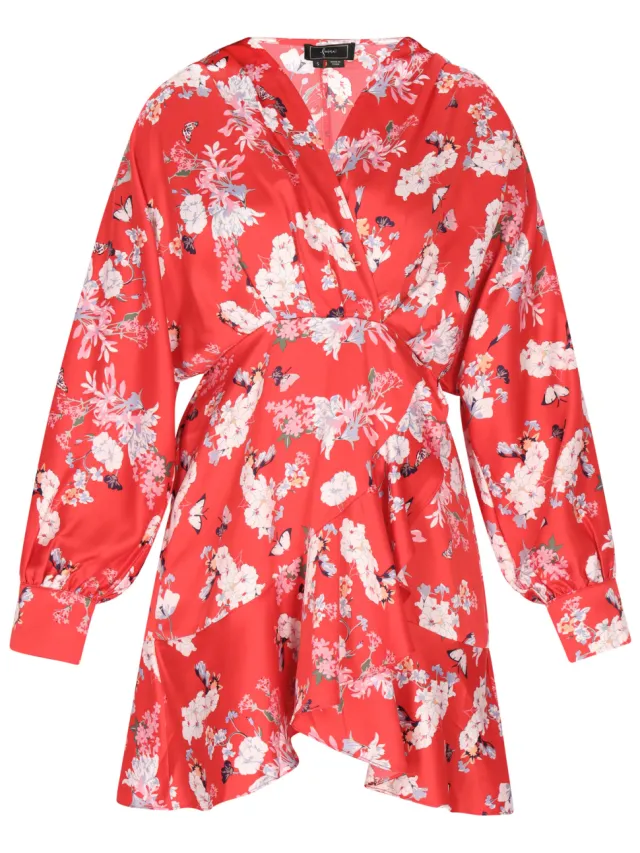 Faina Jurk Dames rood, foto 2