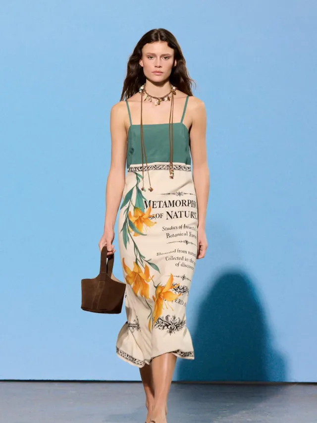 Trendyol TRENDYOLMİLLA Dames Ecru Bloemen Maxi Mouwloos Recht Jurken