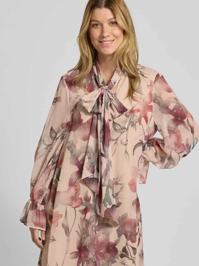 V by Vera Mont Cocktailjurk met strik roze, foto 5