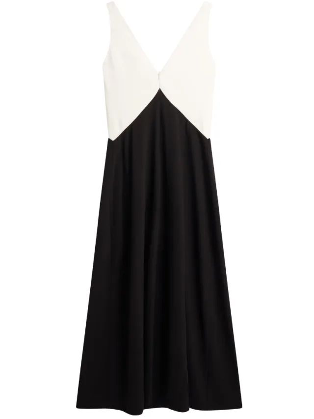 Ted Baker Sucre Midi Zwarte Jurk Met Contrasterende Panelen, foto 2