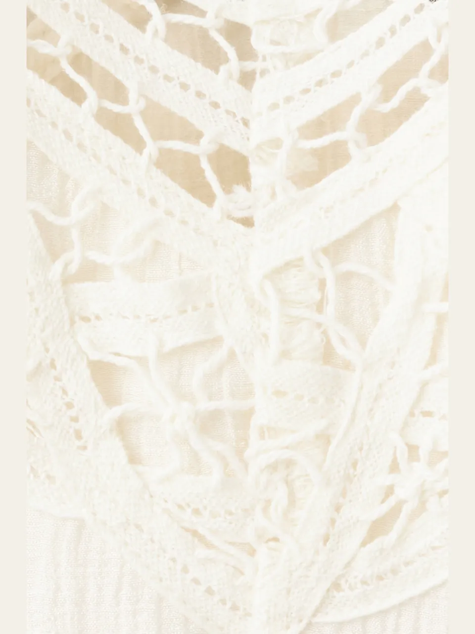 Mango broderie midi zomerjurk - beige, foto 7