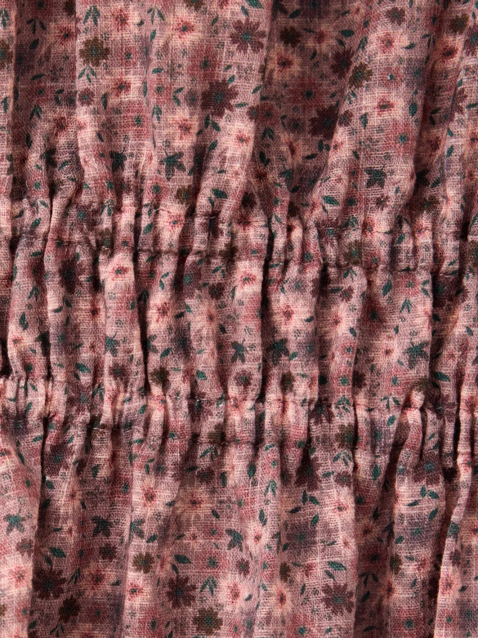 Mango Kids gebloemde midi jurk met smockwerk roze, foto 3