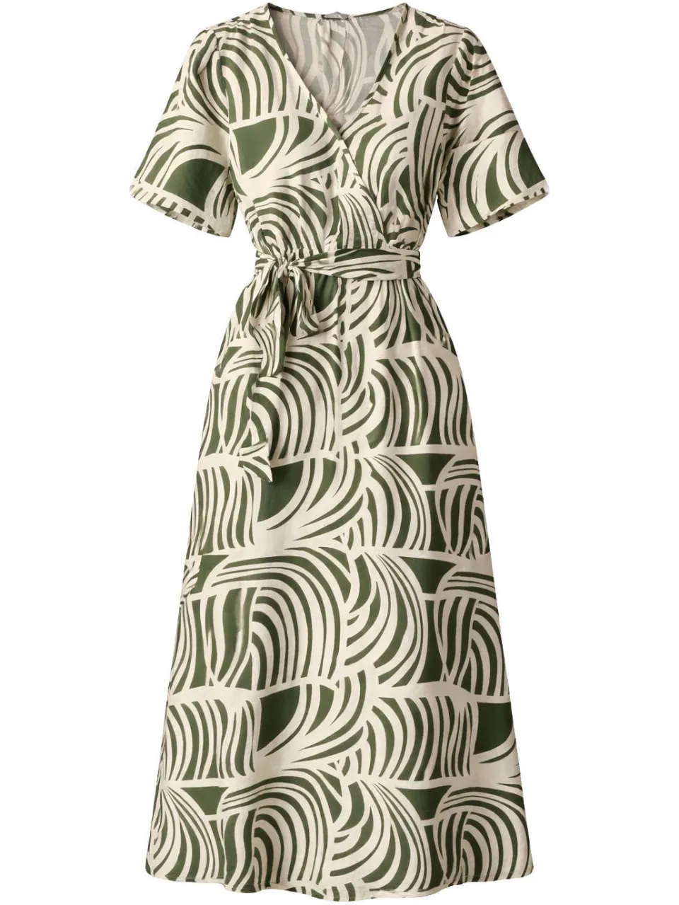 Smashed Lemon wikkeljurk met print - groen, foto 2