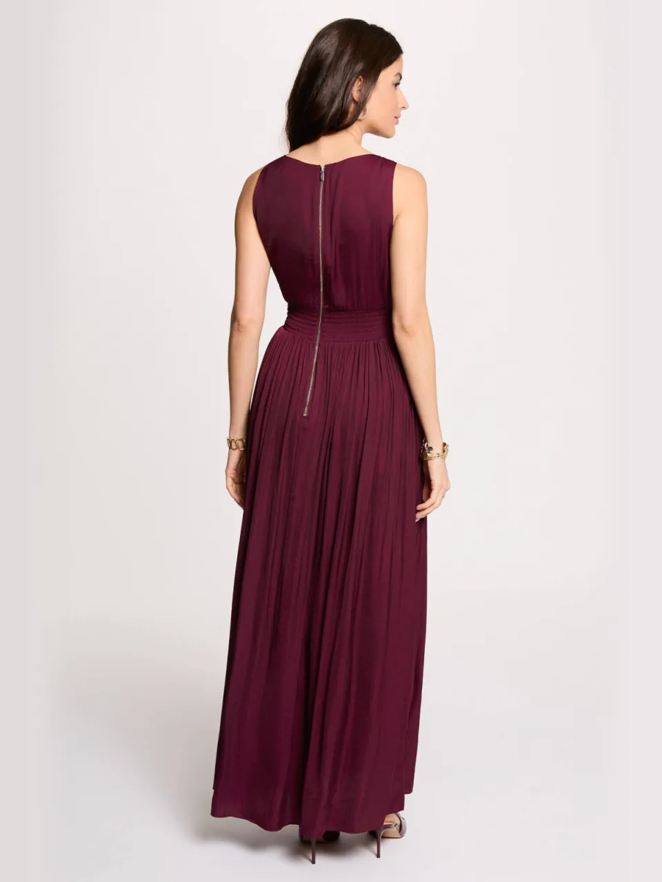Morgan maxi jurk donkerrood, foto 3
