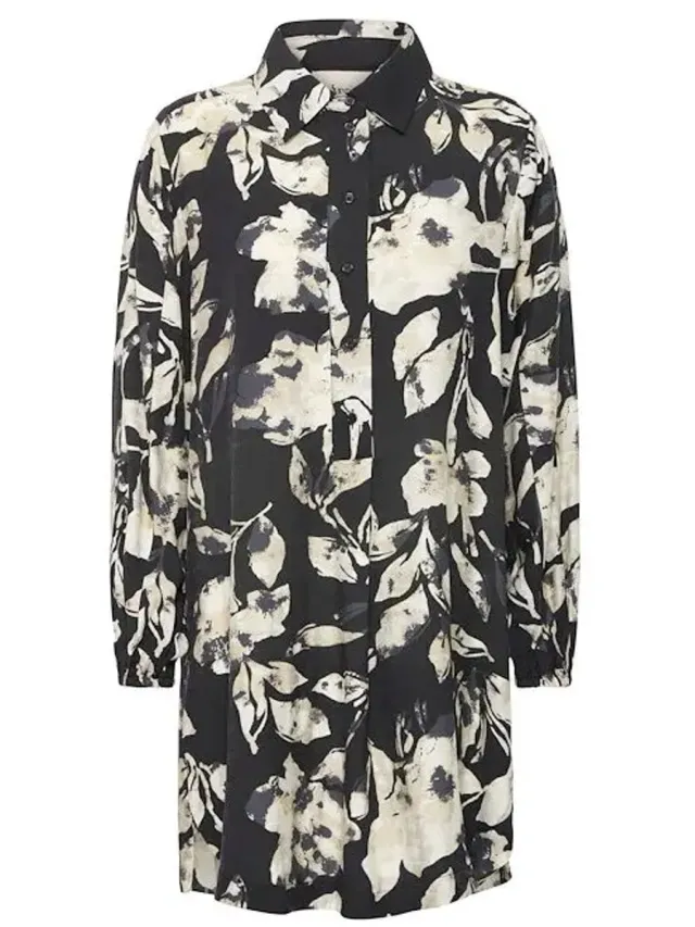 Fransa FRARIANA DR 13 - Dames - Mini jurken DIS FLORAL BLACK