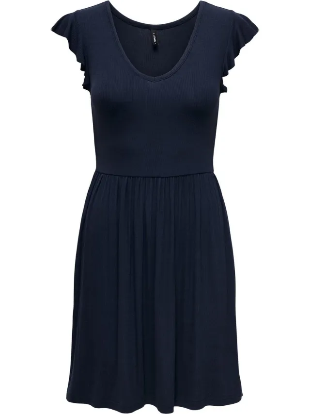 Only ONLBELIA S/L DRESS JRS - Dames - Mini jurken naval academy