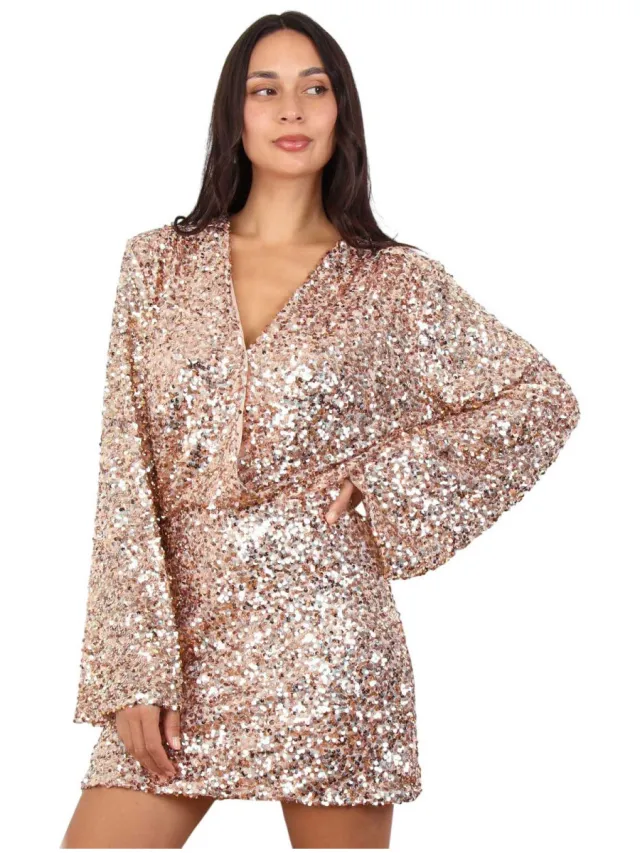 La Modeuse Korte Jurk La Modeuse 76642_P181525 Goud