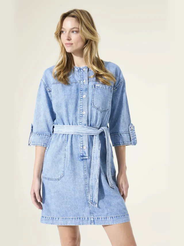 Garcia Denim Jurk - Light Used Blauw