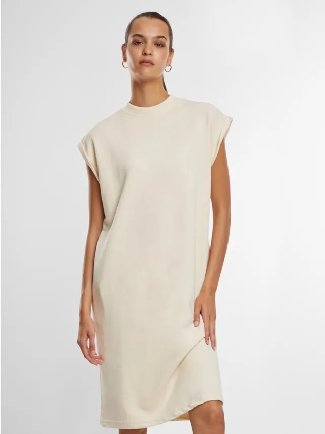 Urban Classics Light Terry Korte jurk - XL - Beige