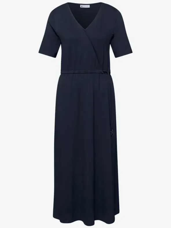 Street One Midi-jurk met overslagdetail blauw, foto 3