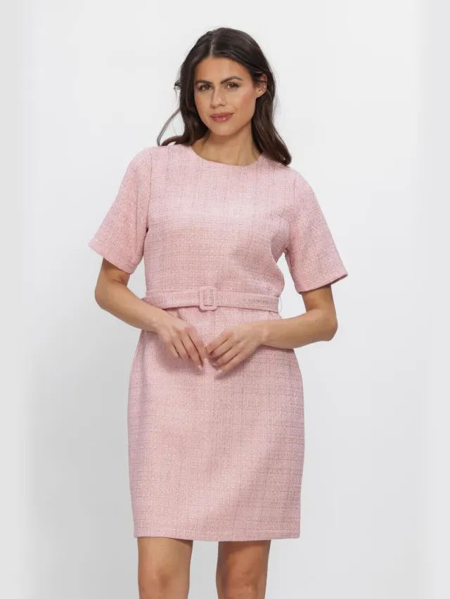 Freebird Dames Jurken F-wv-boucle-gold-26-1 - Roze