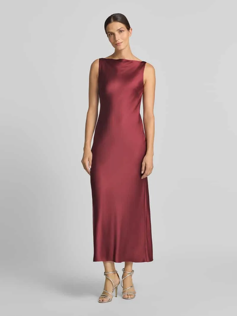 Jake*s Cocktail Nauwsluitende cocktailjurk met viscose Roestrood